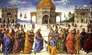 Christ giving thw Keys to St Peter (mk08) PERUGINO, Pietro